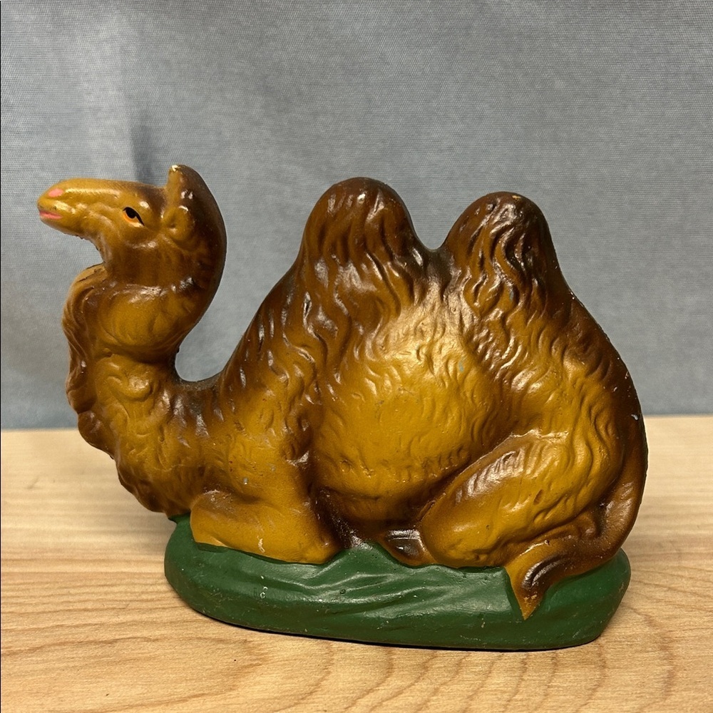 VINTAGE Paper Mache Composition Christmas Camel Nativity Figure Japan